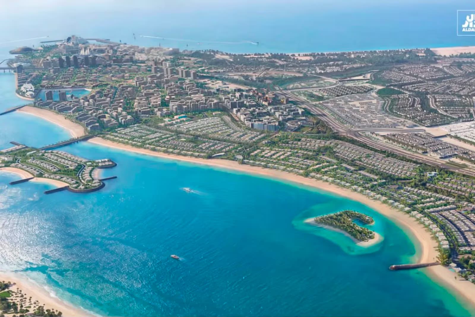 Masterplan of the waterfront island development